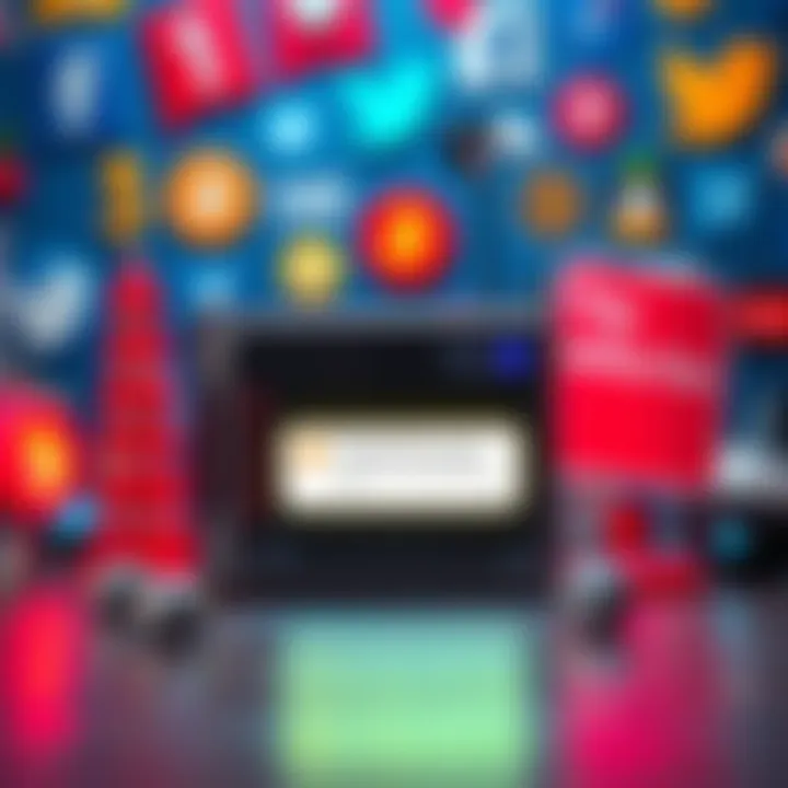 A Coldcard MK4 Bitcoin hardware wallet displaying a notification about its RNG upgrade, set against a backdrop of social media icons and humorous elements, symbolizing online distractions.