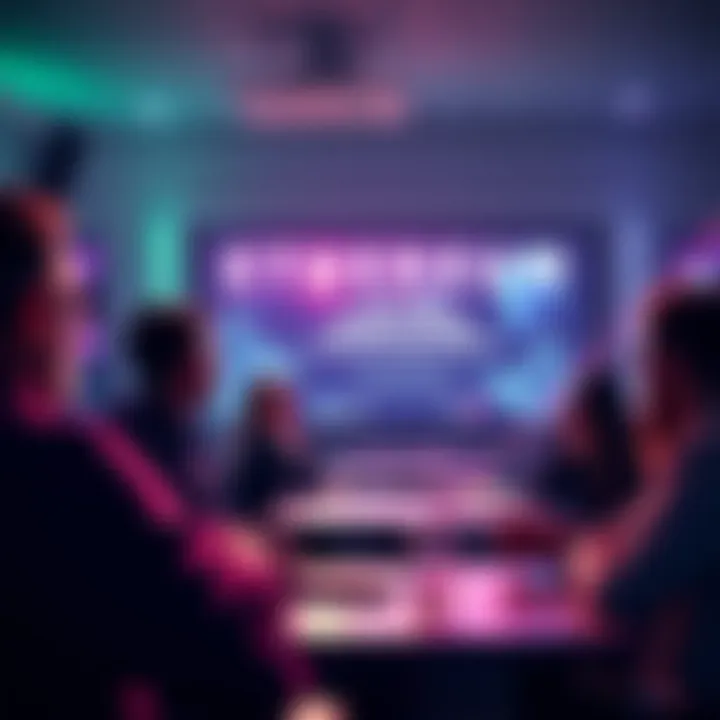 Community Discussion on Ethereum A group of people discussing Ethereum topics and news in a vibrant online forum setting