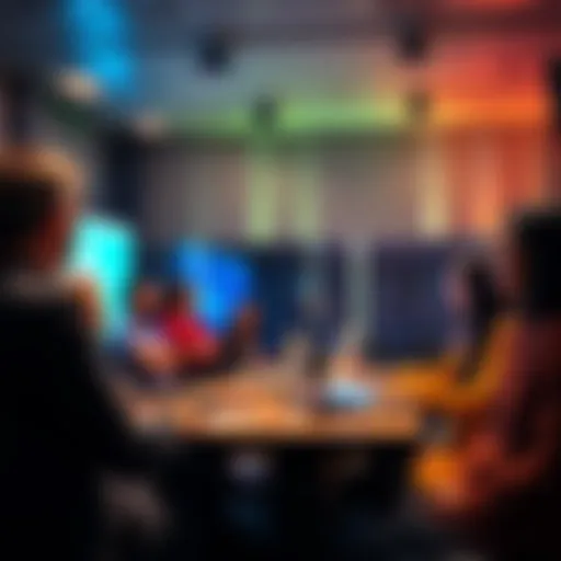 Participants discussing mock transactions during the Community Code Review on March 18.