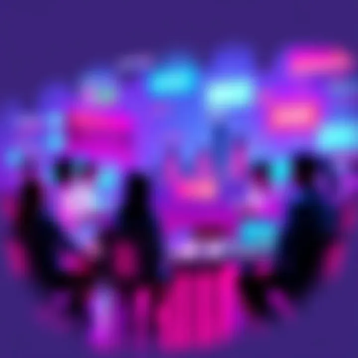 Community Collaboration for Target Price People working together with charts and graphs to reach a price target of 0.12
