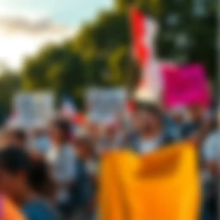 People gather in a park holding signs that say 'Bring Fortis Back' and showing their support with emotional expressions.