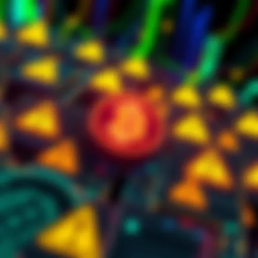 A visual representation of multiple digital wallets with warning symbols indicating compromise, highlighting a security breach in the Pi network.
