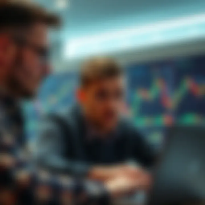 A worried individual examining Bitcoin price charts on a laptop, reflecting anxiety about investment decisions amid personal issues.