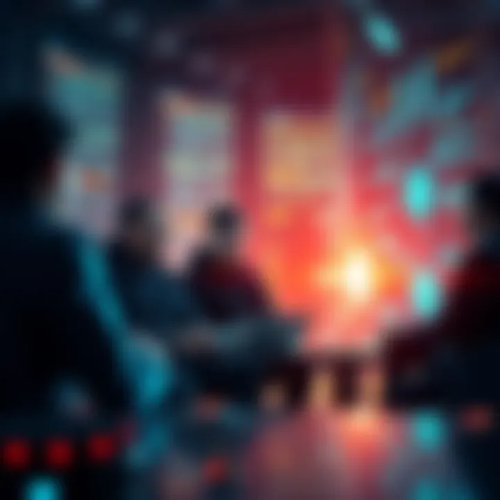 Group of engineers discussing Core Protocols, focused on L1 architecture and network mechanisms