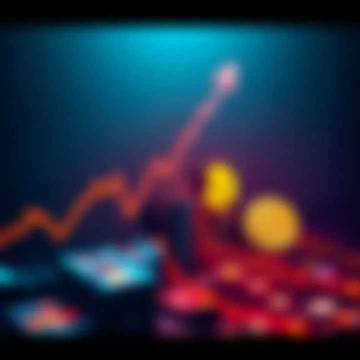 Chart showing a steep decline with a dollar sign and a bitcoin symbol, representing a $12.6 billion loss