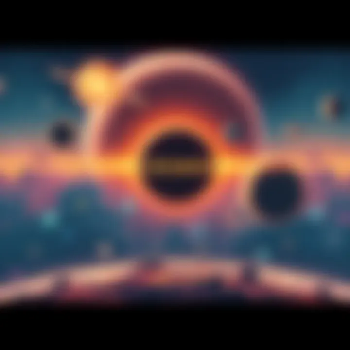 An illustration showcasing key elements of Cosmos: A Spacetime Odyssey and Cosmos: Possible Worlds with stars and planets in the background.