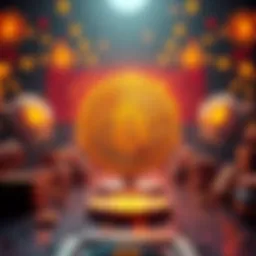 A country with abundant resources controlling Bitcoin nodes, with strong network symbols and resources in the background.