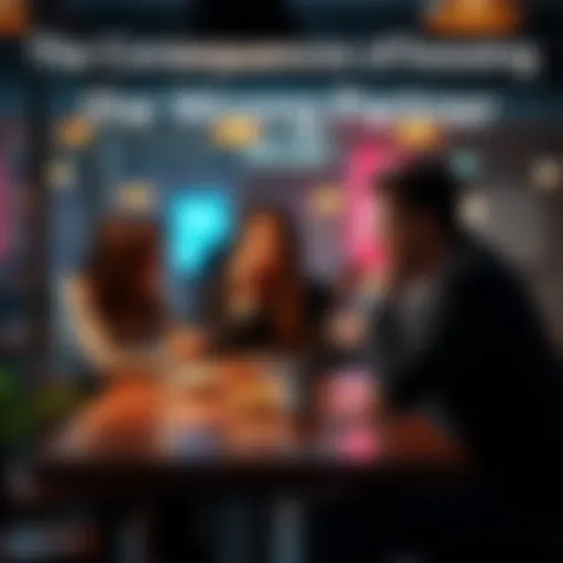 A couple sitting at a table, looking upset and engaged in a heated discussion, symbolizing relationship conflict.