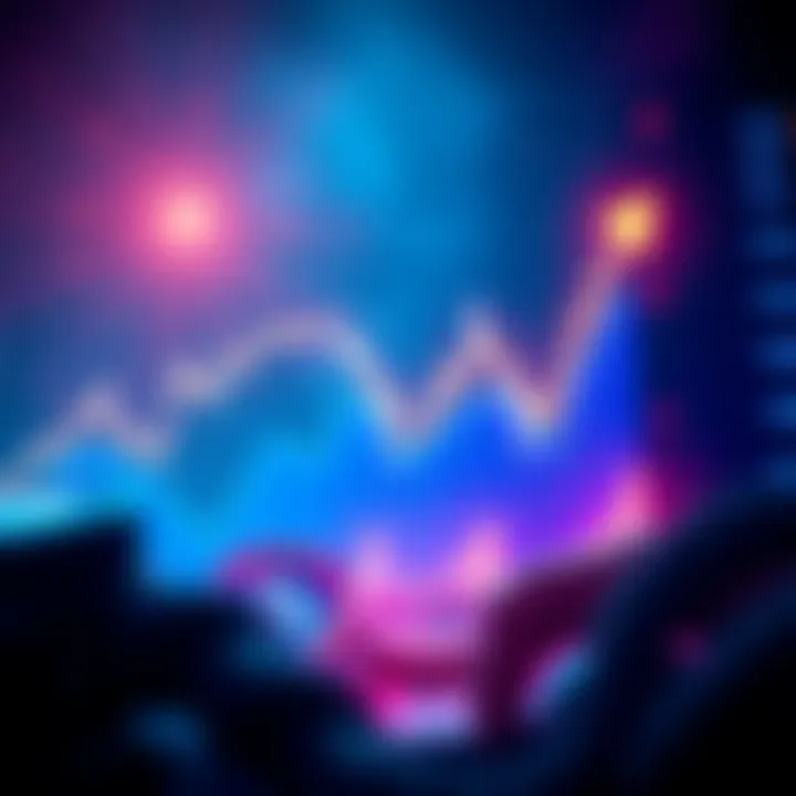Graph showing Cro cryptocurrency's strong performance amid a market crash, with a positive upward trend line and contrasting dips from other cryptocurrencies