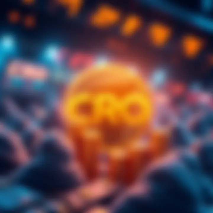 Visual representation of token distribution strategy for CRO's long-term ecosystem support