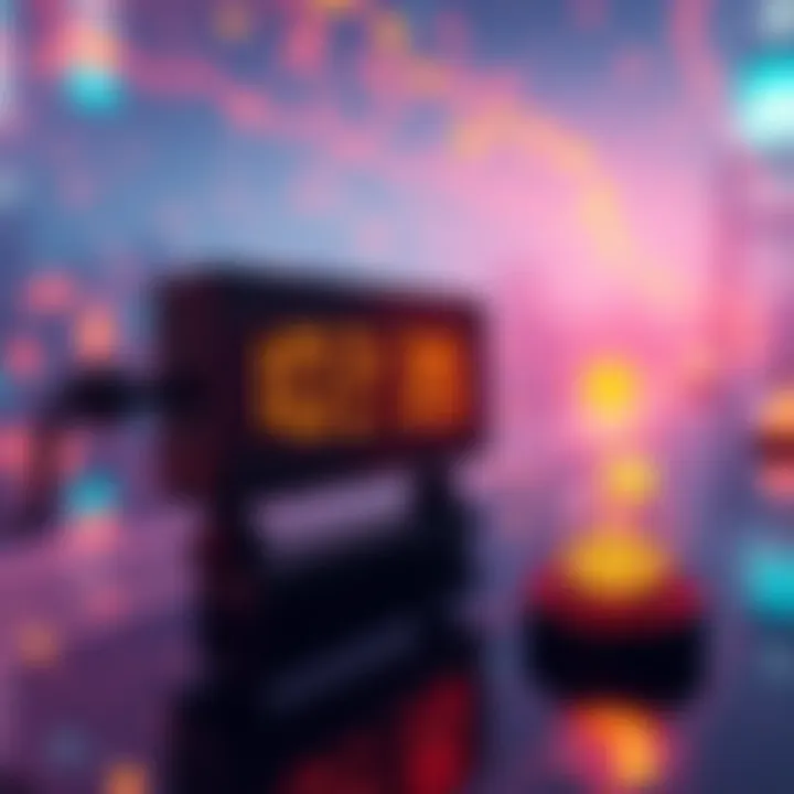 Visual representation of the slow cross-chain swap process with a timer and tokens in transit