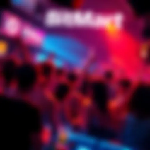 Partygoers enjoying music and drinks at BitMart's LIQUID TILL DAWN afterparty in Hong Kong