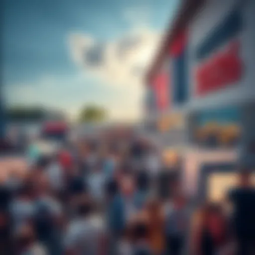 Large crowd of people attending the Consensus 2026 event at Miami Beach Convention Center, with banners and booths showcasing crypto companies.