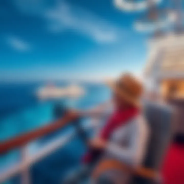A traveler managing WiFi on a cruise ship while planning online accounts and travel in Mexico.