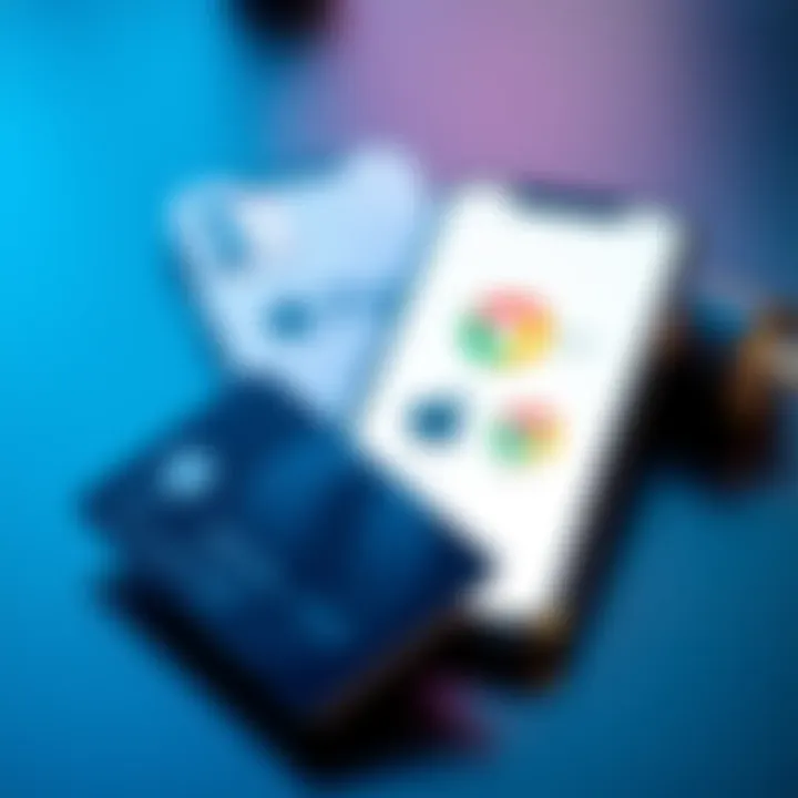 A self-custody crypto card next to a smartphone displaying Apple Pay and Google Pay icons, illustrating seamless spending options.