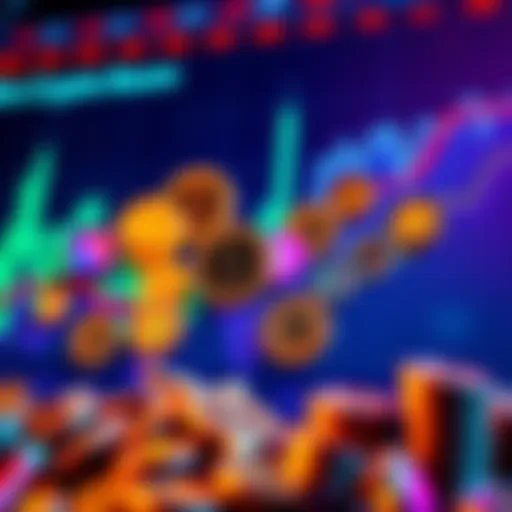 Various altcoins displayed on a chart showing upward trends and growth potential