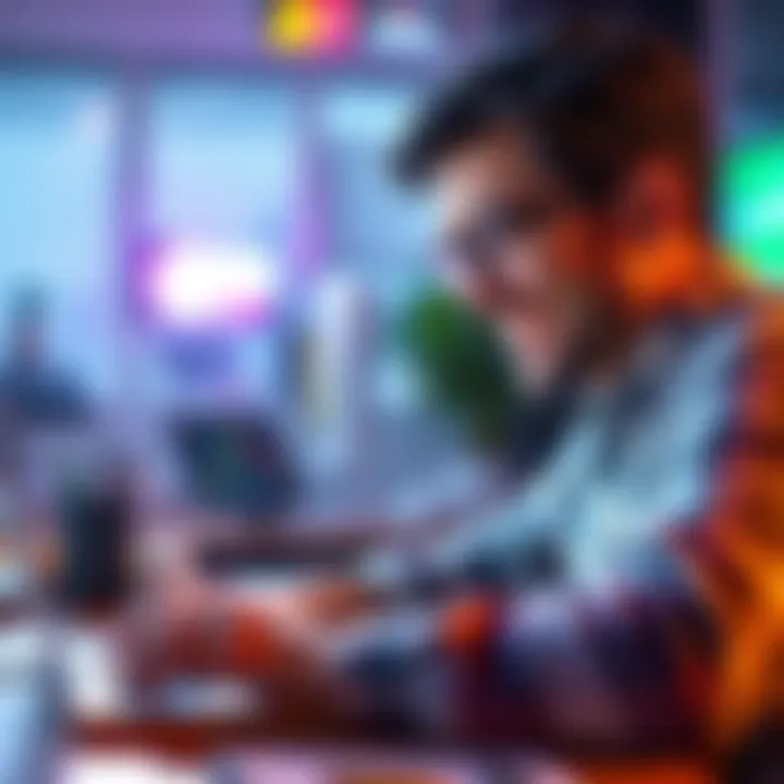 A person smiling while looking at a crypto chart on a laptop, representing newfound confidence in cryptocurrency investments.