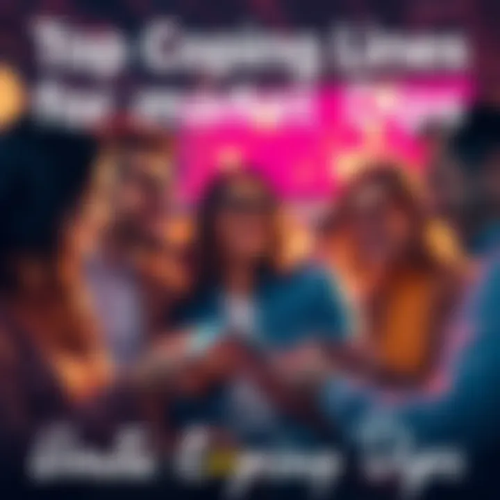 Group of friends discussing and laughing about cryptocurrency market downturns while looking at their phones