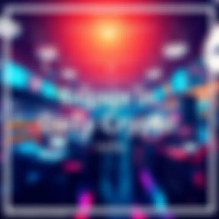 Engage in Daily Crypto Talks A vibrant digital marketplace showcasing cryptocurrency exchanges and discussions among enthusiasts.