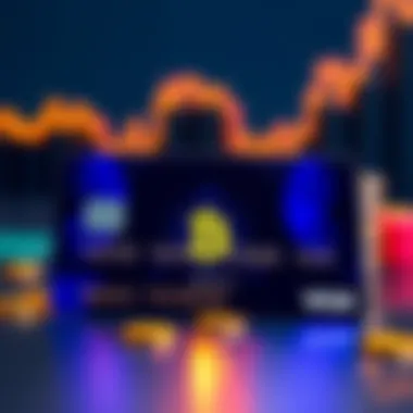 A visual representation of a crypto debit card next to a traditional bank card, illustrating the differences in spending cryptocurrency versus regular money.