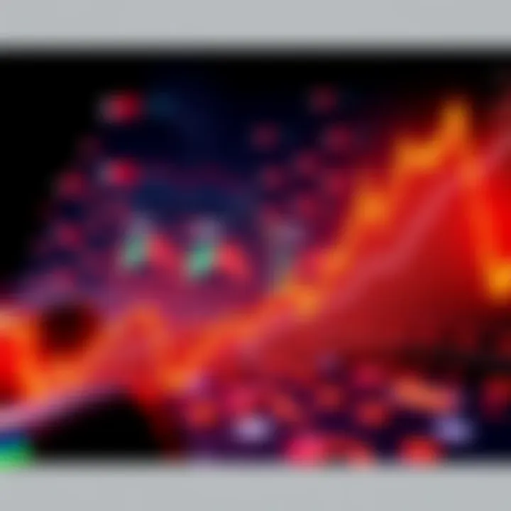 Graph showing rising and falling trends in crypto ETF flows amid Gulf conflict tensions