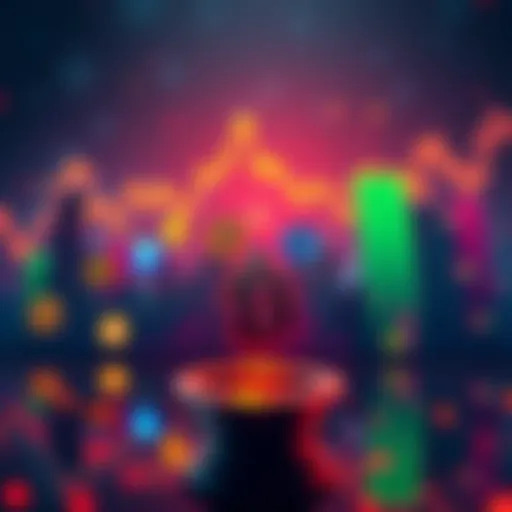 A graphic showing rising cryptocurrency charts with various ETF logos, indicating potential future success.