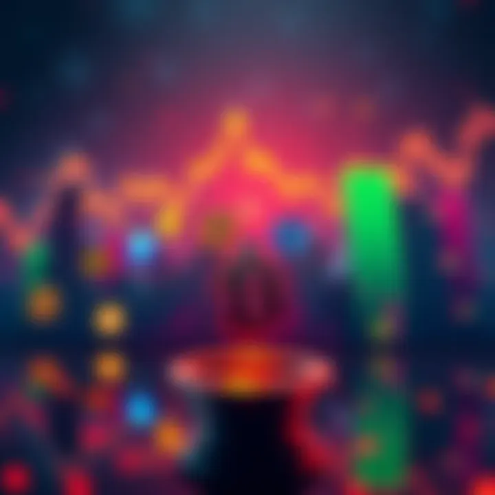 A graphic showing rising cryptocurrency charts with various ETF logos, indicating potential future success.