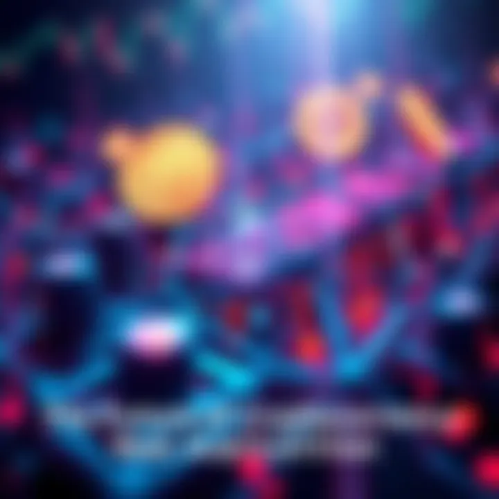 A visual representation of the potential impact of the stablecoin bill on altcoins, featuring dynamic cryptocurrency symbols and graphs.