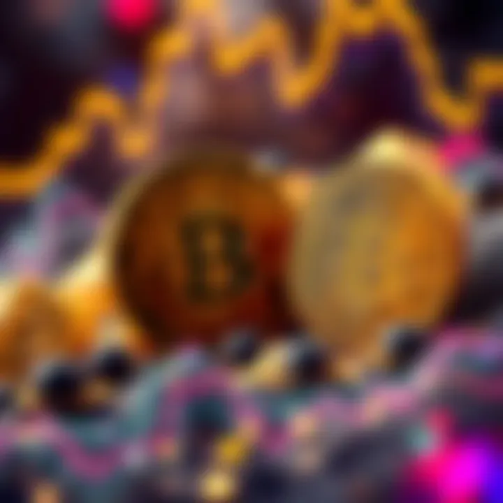 Comparison of cryptocurrency decline and gold surge