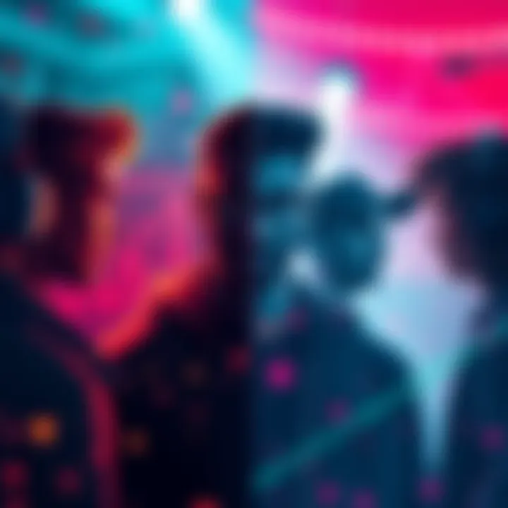 A modern graphic illustrating the duality of crypto influencers, showcasing both the allure and caution around financial advice in digital currencies.