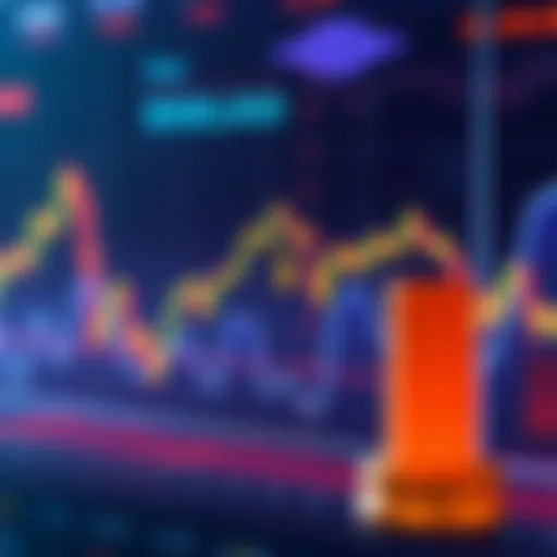 A chart showing the fluctuating price of cryptocurrency with a focus on a $60,000 mark, illustrating trends for investors considering dollar-cost averaging.