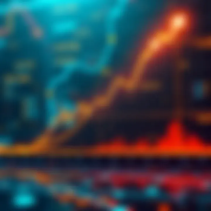 A graph showing rising profits in cryptocurrency investments, highlighting a significant increase in demand and supply dynamics.