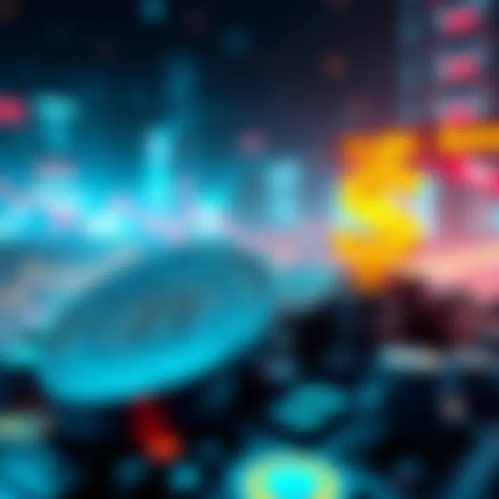 A visual representation of the cryptocurrency market's decline, showcasing falling graphs and a somber tone.