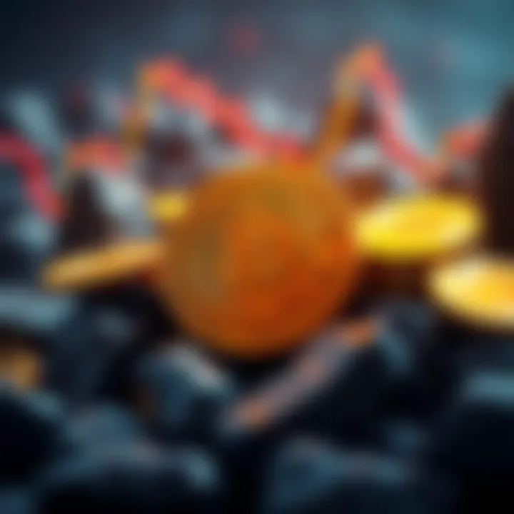 A visual representation of Bitcoin and traditional assets like gold and stocks, highlighting current market struggles and investor concerns.