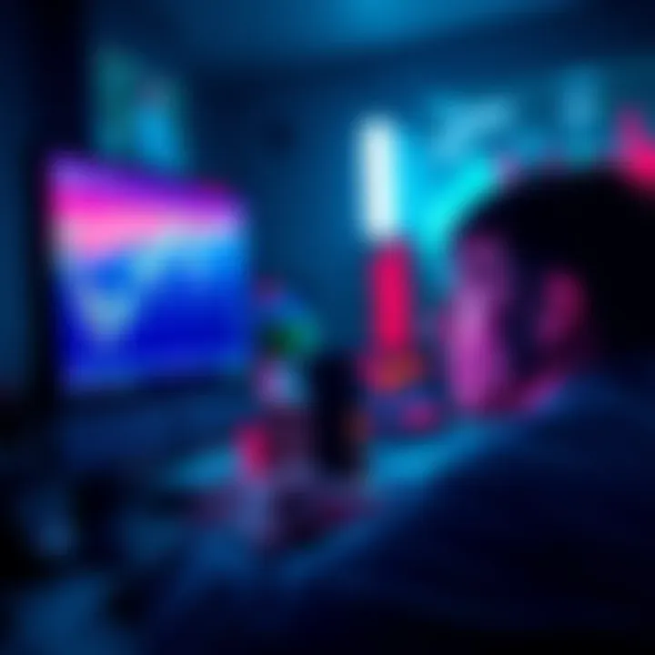 A visual of a person looking concerned while analyzing crypto charts and market trends on a computer screen.