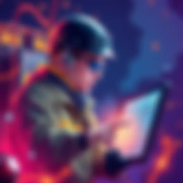 Illustration showing a miner analyzing hash rates and shares for cryptocurrency payouts