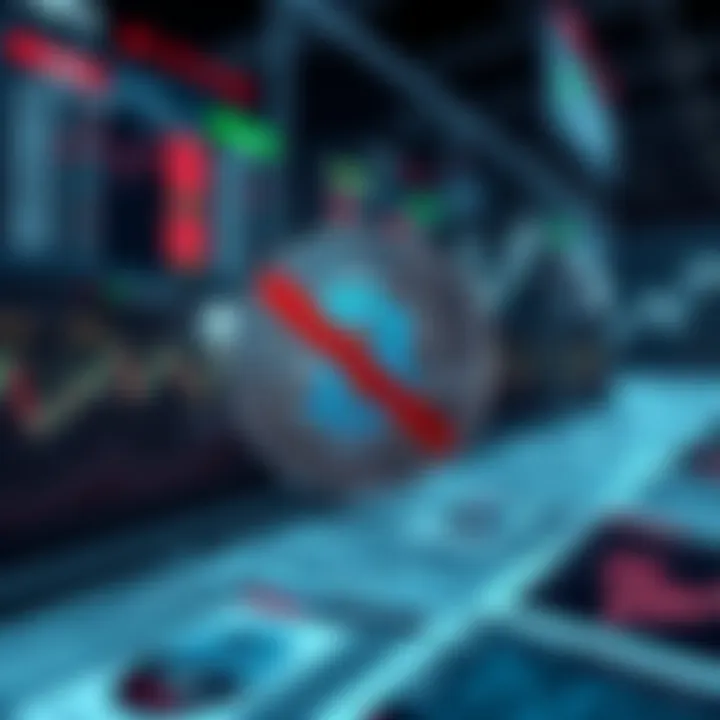 A graphic showing a Bitcoin symbol with a red cross over traditional financial news icons like stock tickers and graphs, symbolizing the argument against listing cryptocurrencies in mainstream financi...