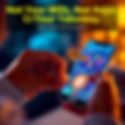 A person holding a physical key while looking at a digital wallet on a smartphone, symbolizing the importance of controlling cryptocurrency assets.