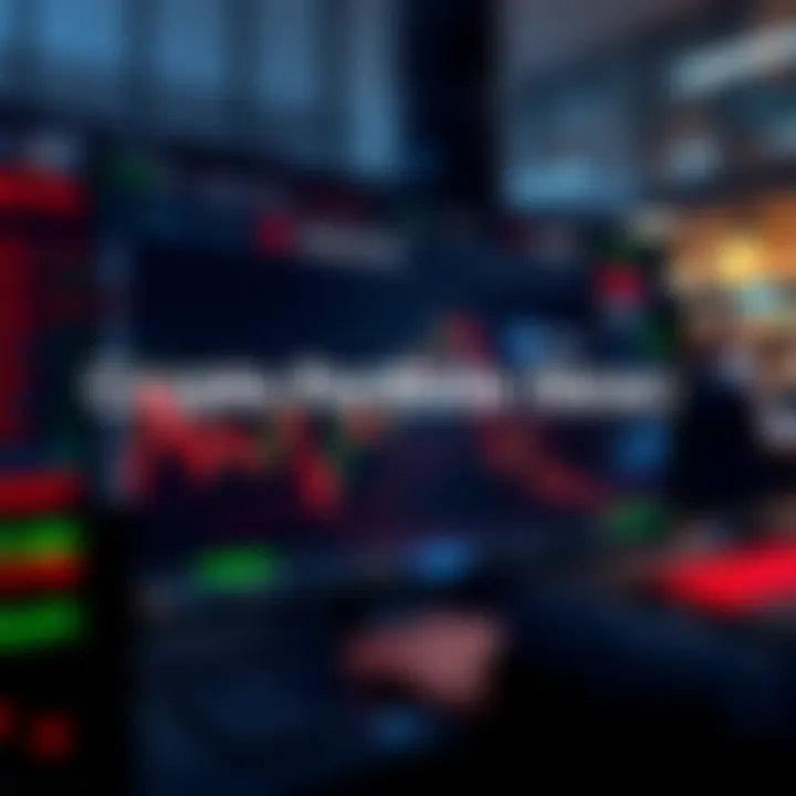 Real-time Crypto Portfolio Update Live depiction of a digital screen displaying current crypto market trends and portfolio status updates for investors
