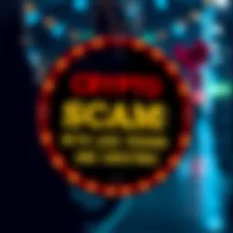 A warning sign about cryptocurrency scams during Black Friday and Christmas shopping season