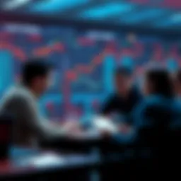 A group of people discussing cryptocurrency trading on a digital forum, highlighting caution and community guidelines.
