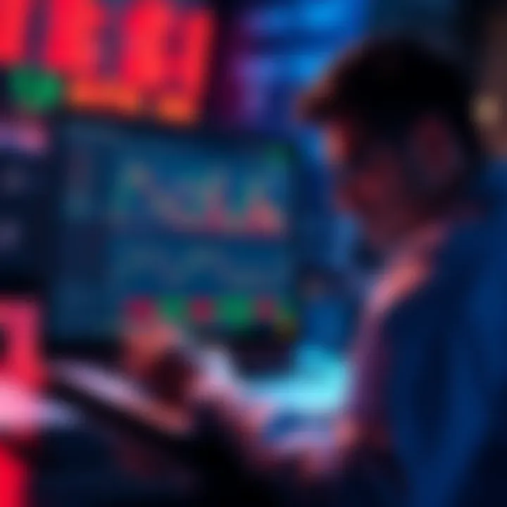 A beginner looking at cryptocurrency charts and guides on a laptop screen