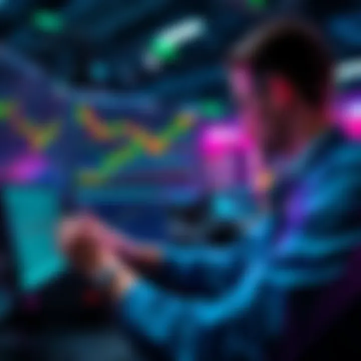 A trader analyzing multiple charts and indicators on TradingView for crypto trading.