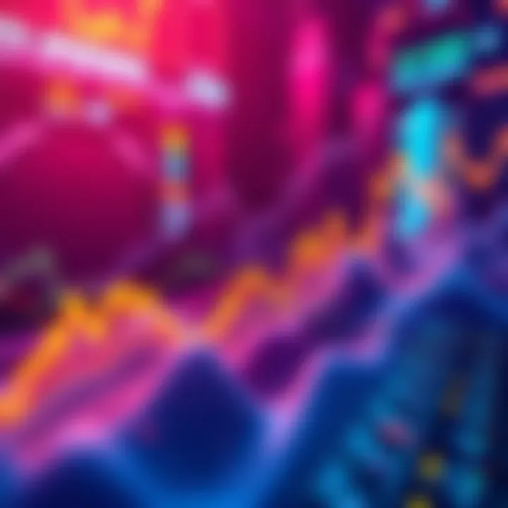 A visual representation of fluctuating hashrate metrics in the cryptocurrency market, capturing the tension between mining and holding strategies.
