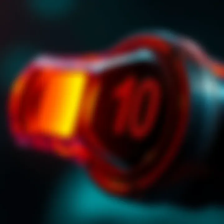 A close-up of a mysterious object featuring a distinct number on one side, sparking interest among people online.