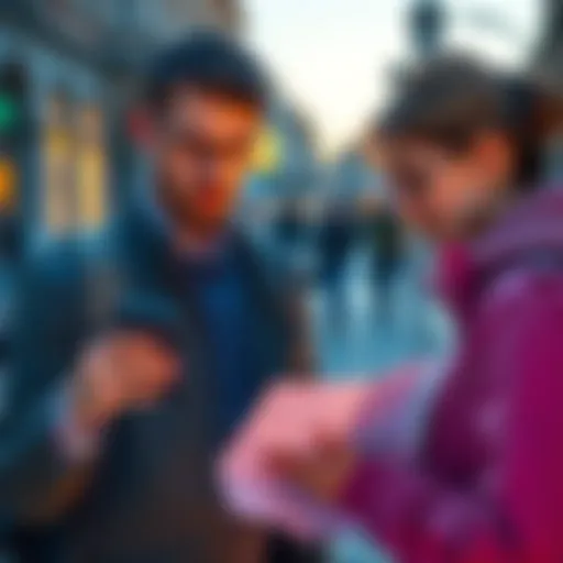 A Russian citizen in Hungary looking at financial documents and talking with a friend about Revolut's KYC regulations
