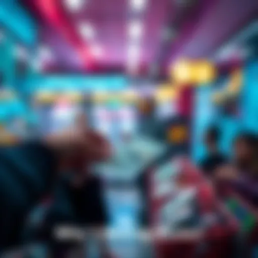 A person using cash to buy an unusual item in a store, illustrating modern selling trends