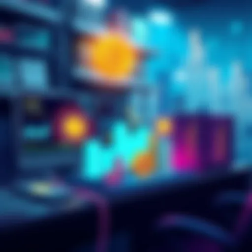 Illustration showing a custodian managing stablecoins and real-world assets in a digital environment