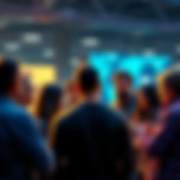 A group of people engaging in conversation about Ethereum, sharing insights and discussing current news and prices.