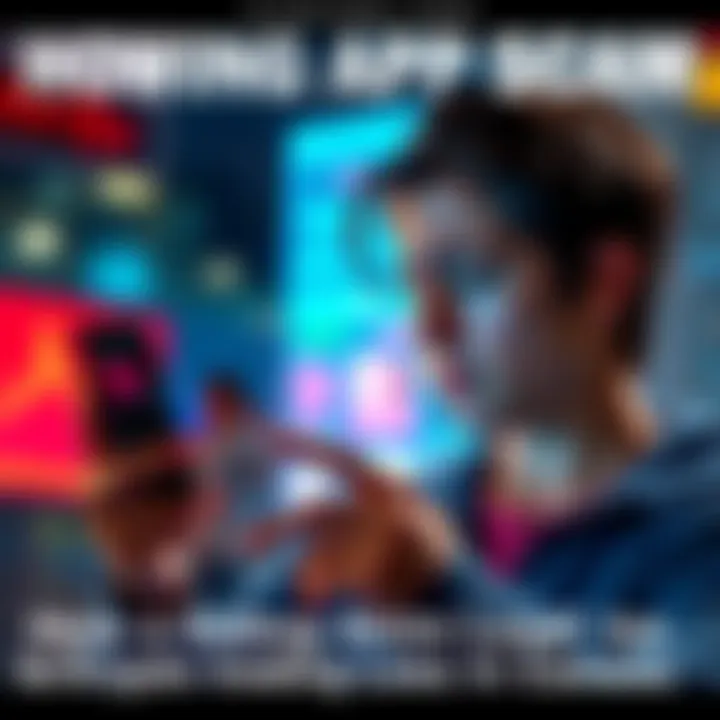 Dating app scam leading to crypto loss A worried person looking at a phone with a dating app interface, showing signs of frustration over losing money in a crypto scam